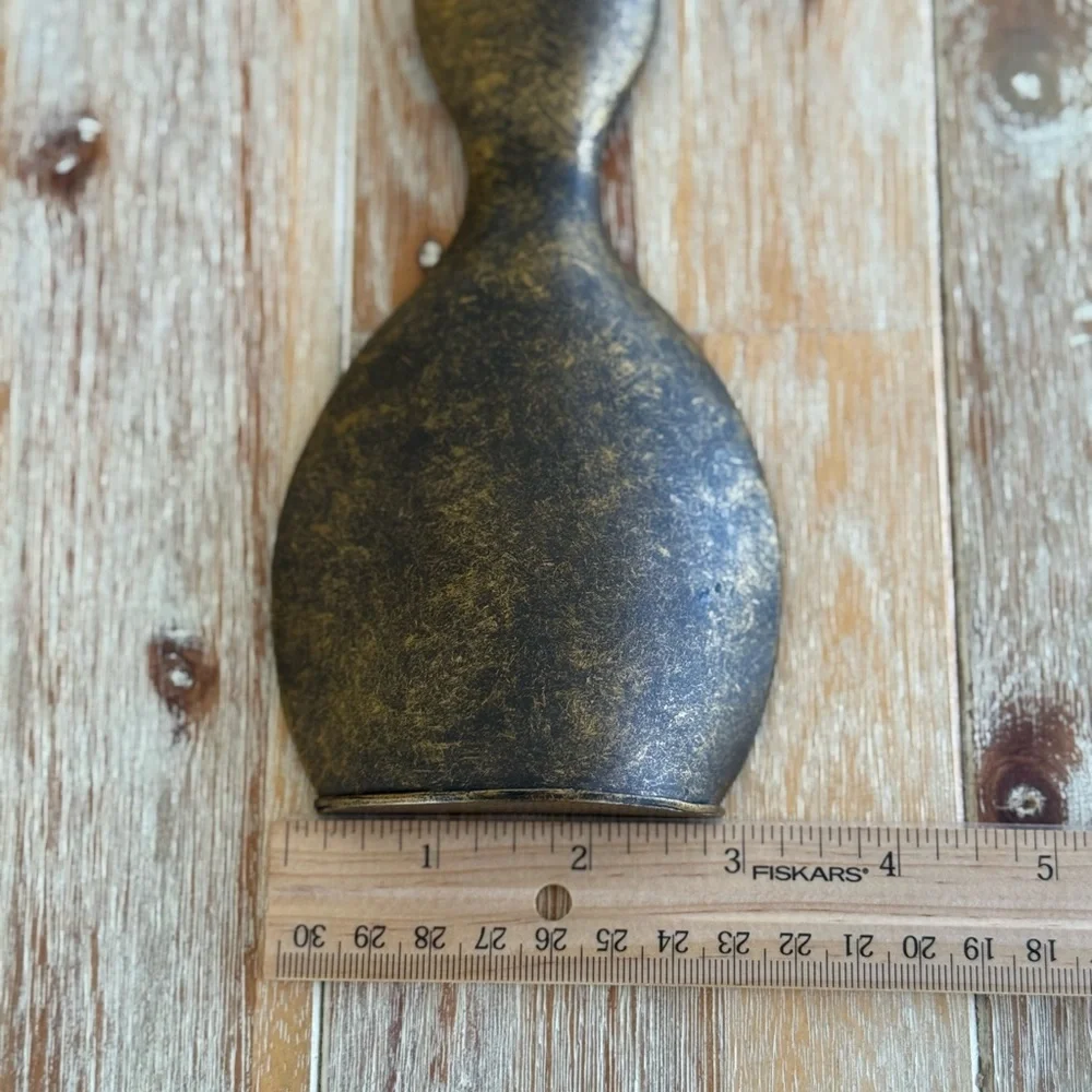 Vintage Metal Vase with Flowers Wall Hanging